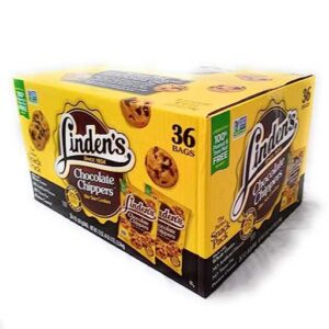 Linden's Chocolate Chippers Bite Size Cookies 36 - 2 oz Total 72oz